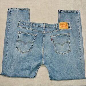 Levis 505 Jeans Mens 40x32 Blue Regular Fit Straight Leg Zip Fly Cotton‎ Denim